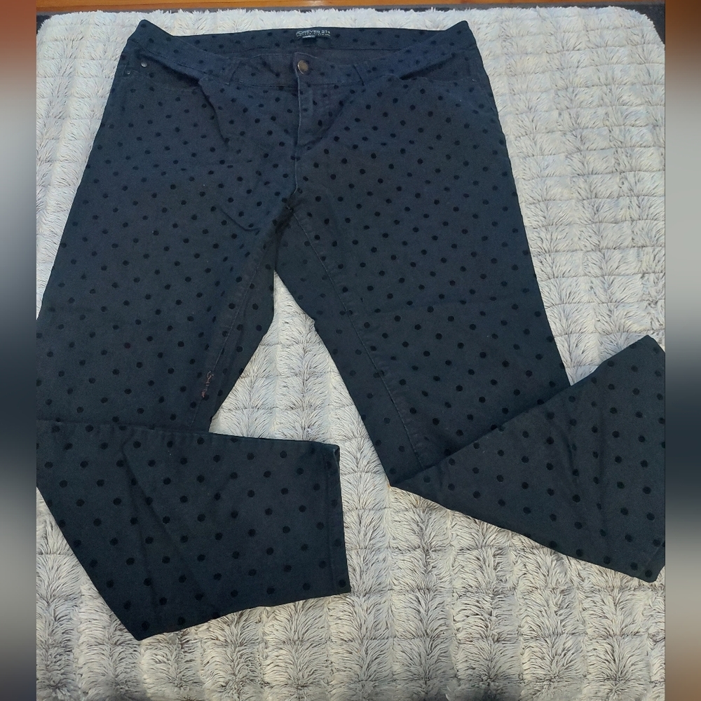 Forever 21 Swiss dot jeans size 18